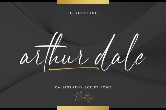 Arthur Dale: An Elegant Script Handwritten Font for Editorial Design