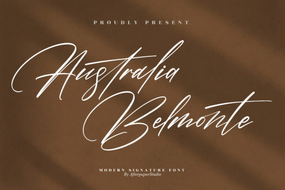 Australia Belmonte: A Timeless Script Font for Makers