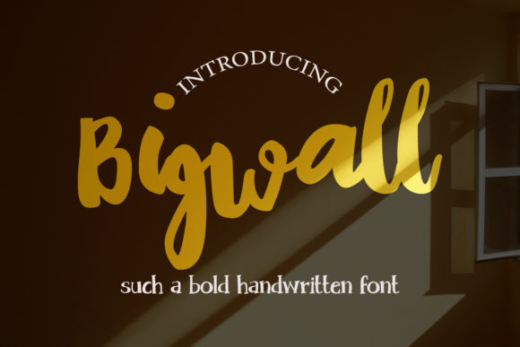 Bigwall: A Chic Script Handwritten Font for Modern Branding