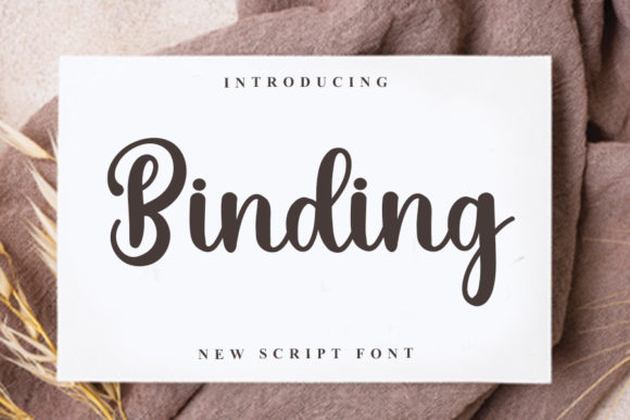Binding Font: Elegant Script for Handmade Brands
