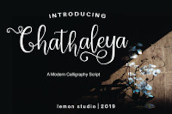 Chathaleya: A Timeless Script Font for Editorial Design
