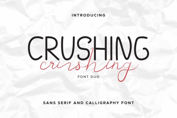 Crushing Duo: A Chic Script Handwritten Font for Makers