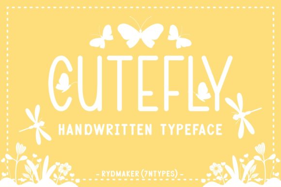 Cutefly: A Thin Script Handwritten Font for Web Design