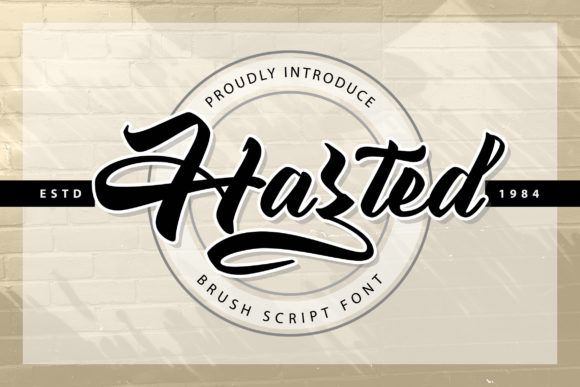 Designing Bold Logos with Hazted Handwritten Font