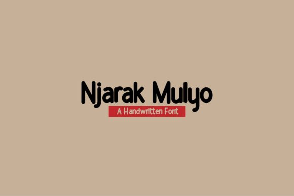 Designing with Njarak Mulyo: A Clean Handwritten Typeface