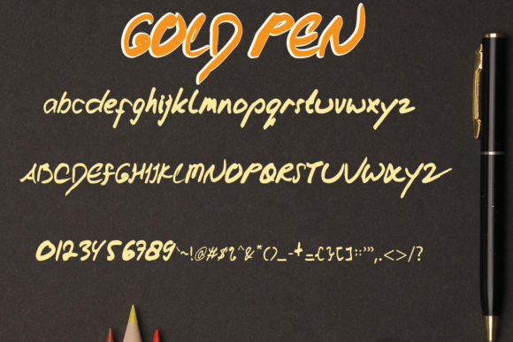 Gold Pen Font: A Sweet Typeface for Small Business Branding
