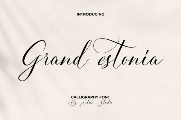 Grand Estonia: A Script Handwritten Font for Elegant Web Design