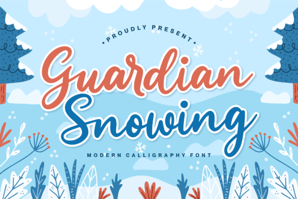 Guardian Snowing: A Script Handwritten Font for Editorial Elegance