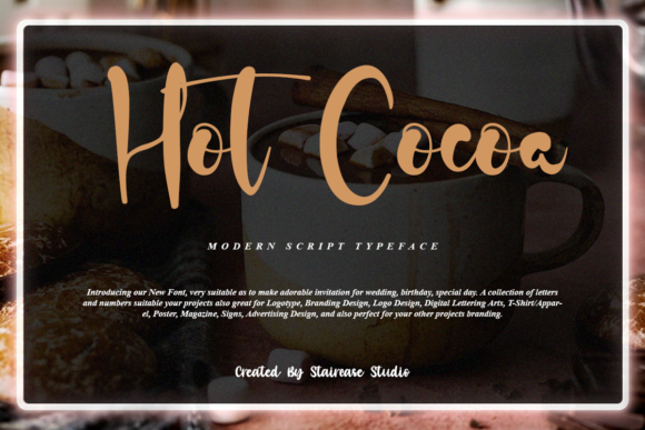 Hot Cocoa: A Cozy Script Handwritten Font for Editors
