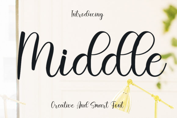 Middle: A Balanced Script Handwritten Font for Editorial Design