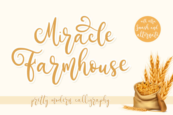 Miracle Farmhouse: A Charming Script Handwritten Font