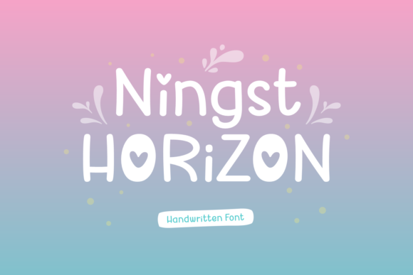 Ningst Horizon: The Perfect Cute Handwritten Font for Designers