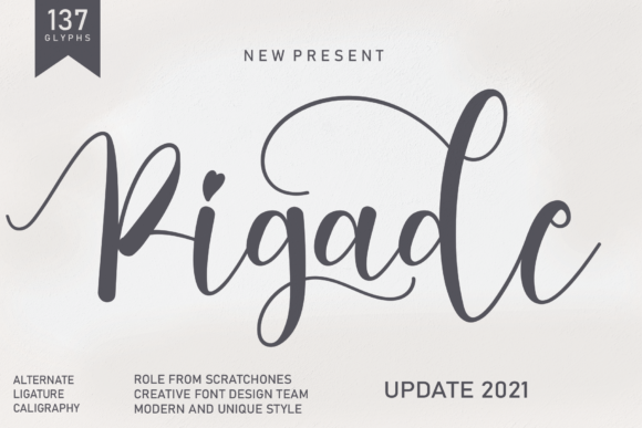 Pigade Font Review: Elegant Script for Branding