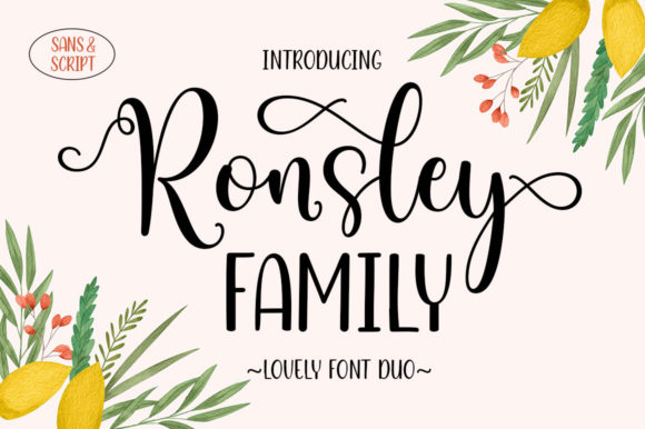 Ronsley Family Duo: The Perfect Script Handwritten Font for Makers