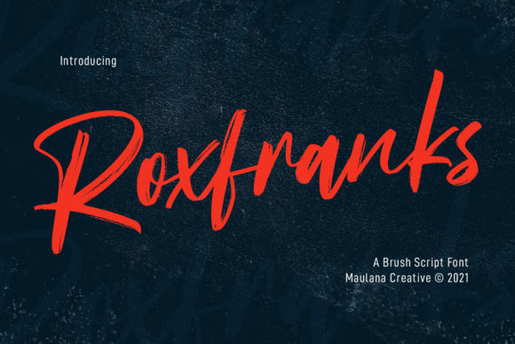 Roxfranks: A Stylish Script Handwritten Font for Branding