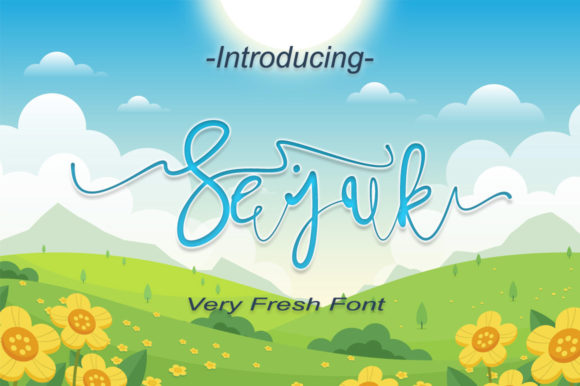 Sejuk Typeface: Elevate Your Brand with Elegant Script