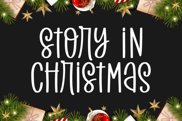 Story in Christmas: A Playful Typeface for Digital Design