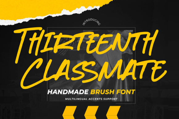 Thirteenth Classmate: A Handwritten Font for Makers