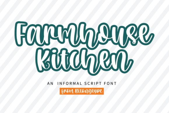 Transform Your Brand with Farmhouse Kitchen Typeface