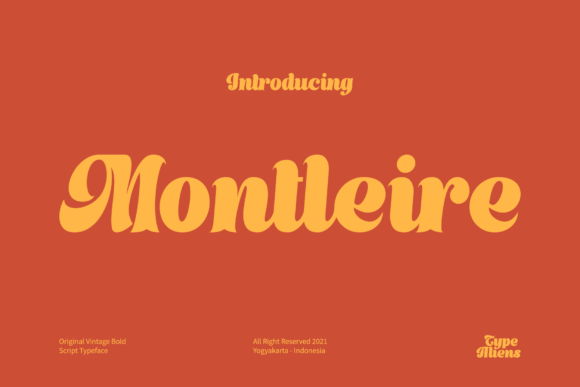 Using Montleire Font for Bold Retro Branding